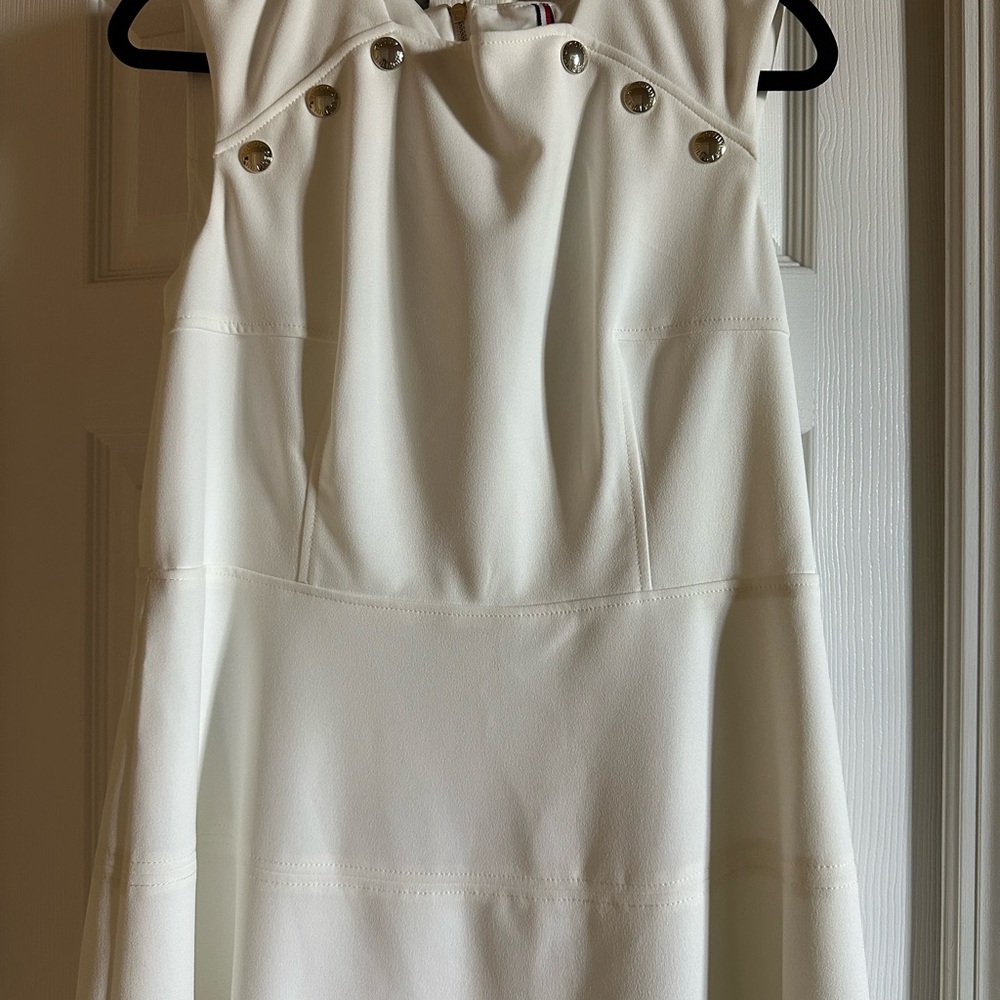 Tommy Hilfiger White Garment with Zipper Detail